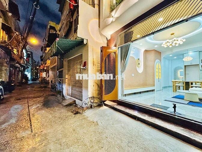 Nhà HXH 4 tầng Bình Thạnh , mới 100% tặng toàn bộ nội thất