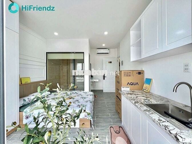 CHO THUÊ PHÒNG FULL NT + MÁY GIẶT RIÊNG BANCON, Ở ĐẦU LÊ VĂN THỌ ,GV