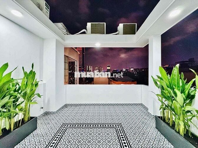Nhà HXH 4 tầng Bình Thạnh , mới 100% tặng toàn bộ nội thất