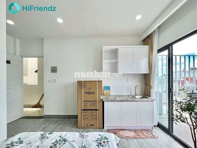 CHO THUÊ PHÒNG FULL NT + MÁY GIẶT RIÊNG BANCON, Ở ĐẦU LÊ VĂN THỌ ,GV