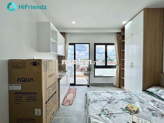 CHO THUÊ PHÒNG FULL NT + MÁY GIẶT RIÊNG BANCON, Ở ĐẦU LÊ VĂN THỌ ,GV