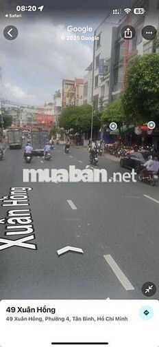 Mặt tiền Xuân Hồng,Tân Bình.4x18m.7 phút sân bay, 3tầng.Miễntrunggian