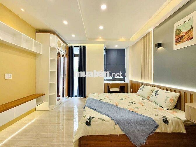 XE HƠI NGỦ TRONG NHÀ,5TẦNG BTCT,64.4M²(4x16),4PN,LÊ ĐỨC THỌ,P13 GÒ VẤP