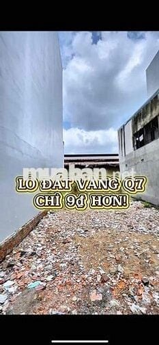 BÁN ĐẤT HẺM 5M NGANG 7.5M, GẦN KHU CHẾ XUẤT, QUẬN 7, 122M2, 75 Tr/M2