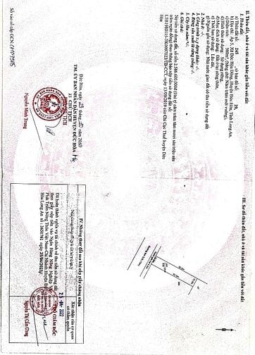 Bán đất 2MT, MT Đường Tỉnh Lộ 825, xã Đức Hòa Đông, Đức Hòa, Long An 
