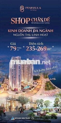 KHỐI ĐỂ 2 MẶT TIỀN DỰ ÁN PENINSULA ĐÀ NẴNG
