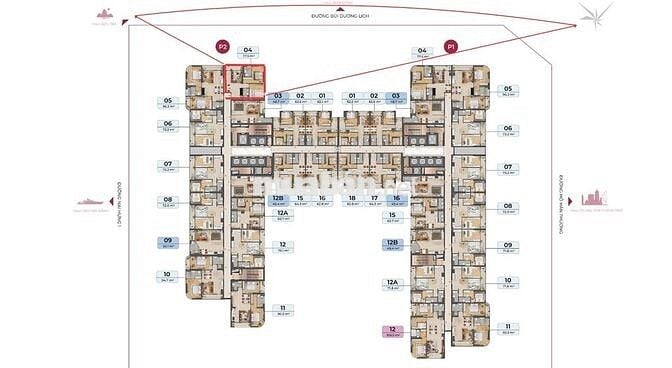 Căn Góc 2PN View Biển 77,1m2 Có Full Nội Thất Cao Cấp Liền Tường