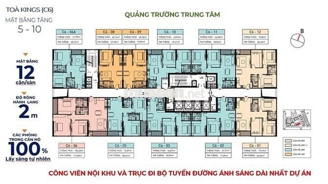 Bán căn hộ 1 PN hướng ĐN - Trung tâm thành phố Đà Nẵng