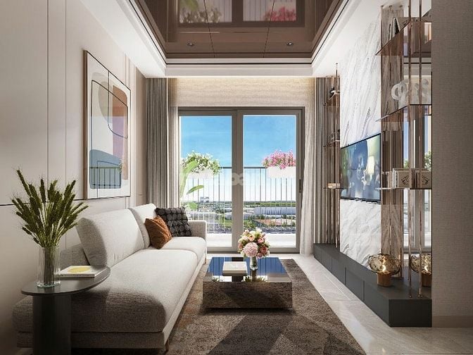 Căn hộ 1 phòng ngủ K Home New city diện tích 46,96ha nằm trên đường D5