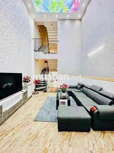 Nhà Phố HXH Mới Keng Nguyễn Oanh 3 Lầu 5PN 6WC Full Nội Thất 27tr