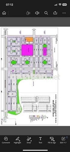 Bán lô đất 100 m2 tại KDC Long Hậu, sổ sắn, giá chỉ 2.tỷ180 tr