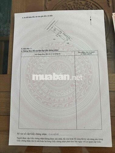 BÁN ĐẤT MT HƯNG ĐỊNH 04 (5,8x28) GẦN CHỢ BÚNG