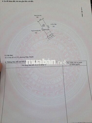 Bán Đất KDC Hiệp Thành 1 – Giá 2,49 tỷ  DT: 5 × 20m (nở hậu 5,5m)