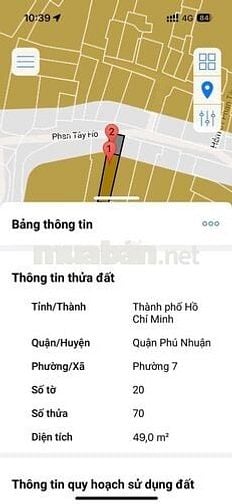 nhà mặt tiền phan tây hồ DT: 49m2