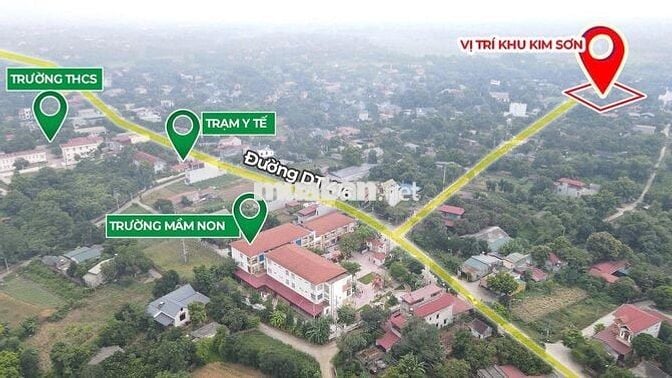 Đất thổ cư sẵn sổ Full thổ Đoài Phương - Hòa Lạc, Hà Nội