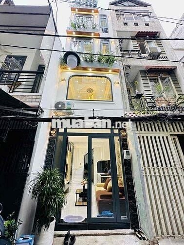 BÁN NHÀ MỚI XÂY KHU VIP QUẬN 3 - FULL NT CAO CẤP - SỔ VUÔNG -HẺM THÔNG