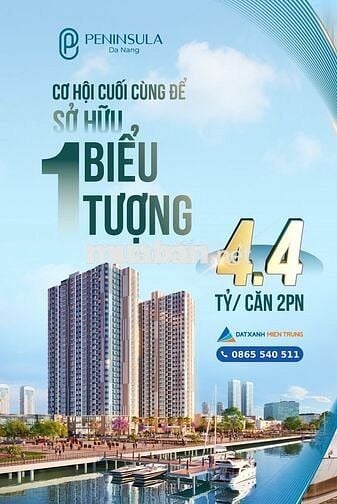 Sở hữu ngày căn hộ 2PN rộng 78m2 dự án Peninsula Đà Nẵng