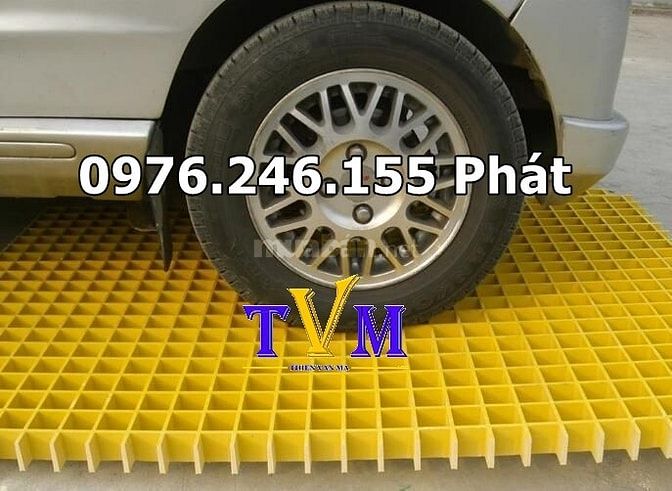 frp grating , thang cáp frp, stair nosing màu vàng kháng hoá chất 