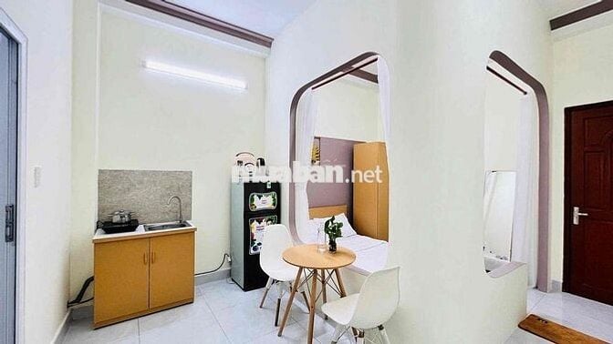 CHO THUÊ PHÒNG STUDIO FULL NỘI THẤT, CỬA SỔ THOÁNG, KHU SÂN BAY