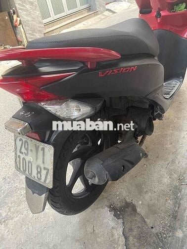 Honda Vision Máy Zin Êm Ru Xe Đẹp Biển 29 Cực Ngon