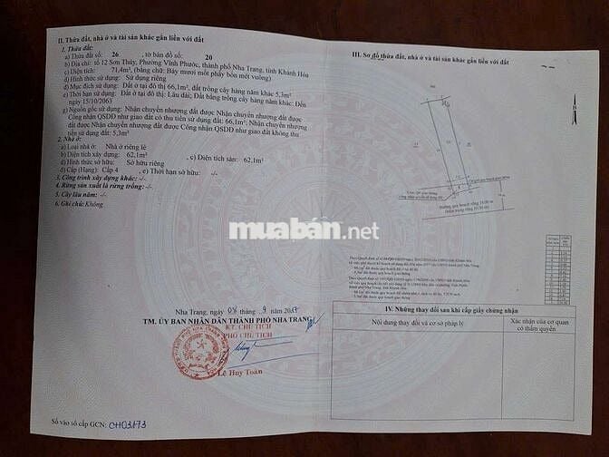 Bán nhà mặt tiền đường Ngô Đến