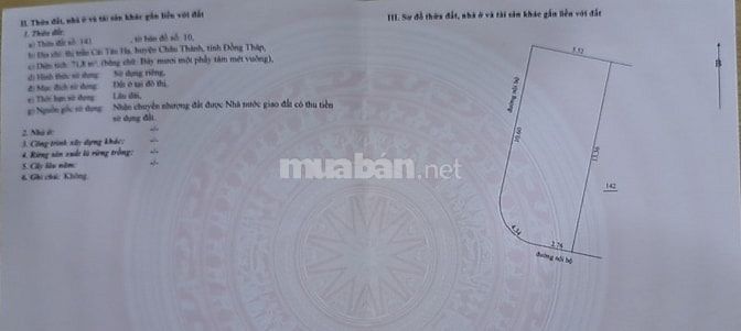 Bán đất nền giá rẻ KCN An Nhơn Cái Tàu Hạ Châu Thành Đồng Tháp, QL80