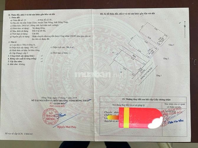 Bán khách sạn Huỳnh Lâm mặt tiền Võ Văn Kiệt, TT Tràm Chim, Đồng Tháp
