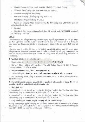 BĐS Phường Phú Lợi, Thành phố Hồ Chí Minh