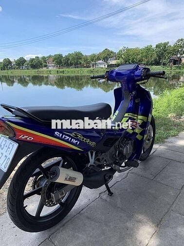 Satria Xanh dương tem cờ , máy full 120 , 6 số