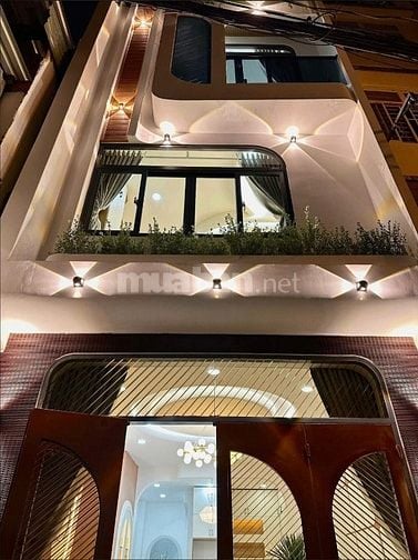 Nhà mới Hẻm xe hơi Bùi H Nghĩa,Ngang 4m,5Tầng,4PN,Nở Hậu 5,5m,Giáp Q1