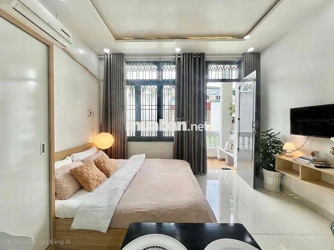 CHO THUÊ CĂN HỘ BANCOL - PHÒNG NGỦ TÁCH BẾP - HƠN 40m2