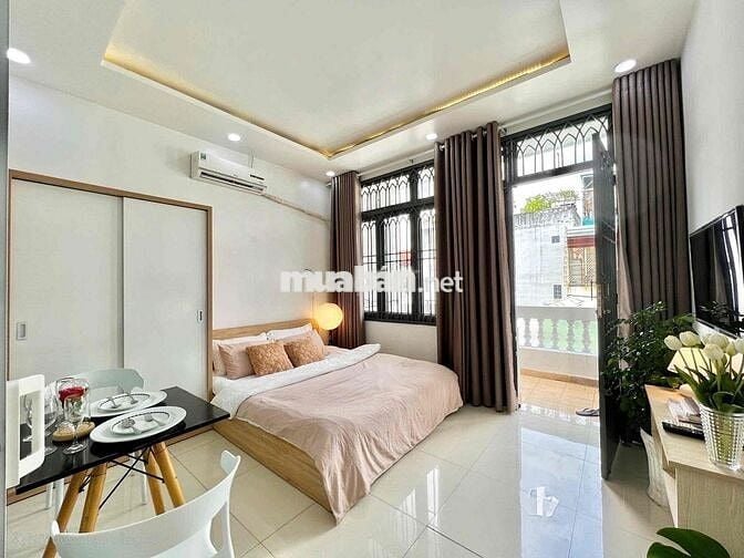 CHO THUÊ CĂN HỘ BANCOL - PHÒNG NGỦ TÁCH BẾP - HƠN 40m2