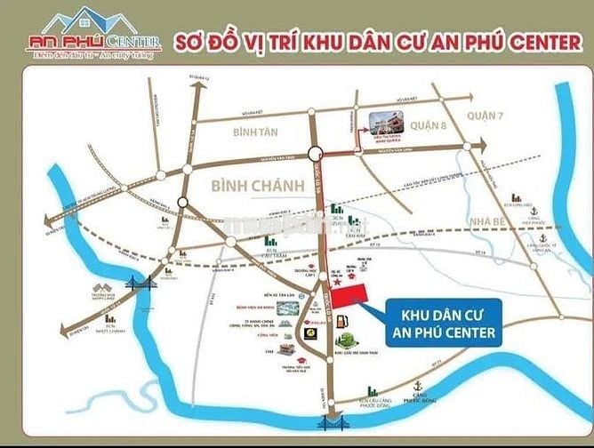Chính chủ cần bán lô đất 100m2 Khu dân cư An Phú, Quốc lộ 50, Cần Đươc