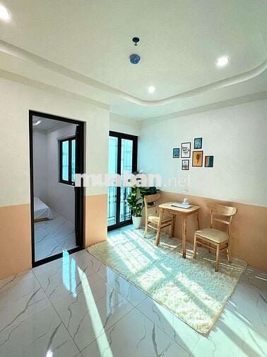 Bóc tem CCMN 1n1k 35m2 full đồ xịn sò. Ban công, máy giặt _ Quan Nhân