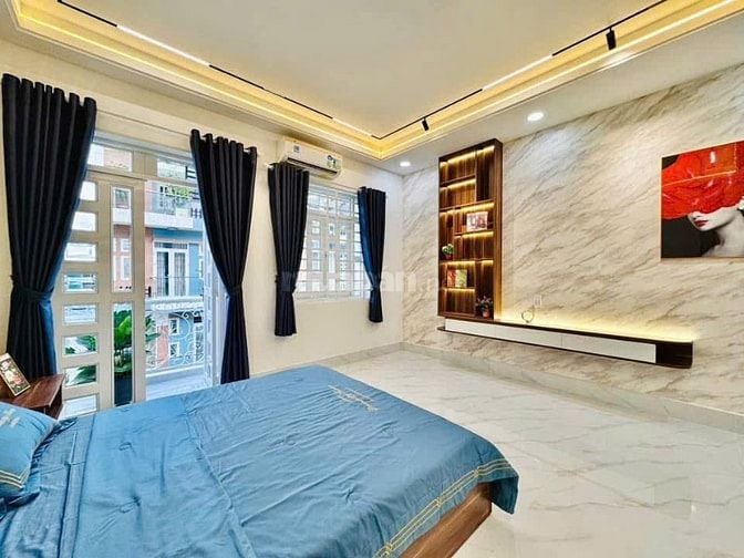 Nhà 65m² Nguyễn Văn Đậu, Bình Thạnh xây 4 tầng. Hẻm 6m gần DH, sổ sẵn
