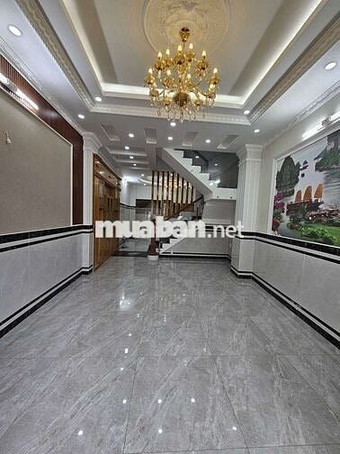 Nhà phố 4,2m Nở Hậu 5,2m x 17m. Đúc 3 lầu 1/ Hẻm nhựa 7m Hiệp Thành 07