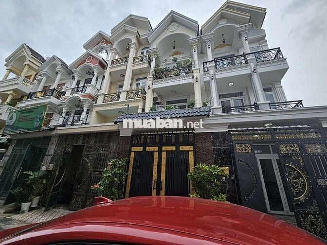 Nhà phố 4,2m Nở Hậu 5,2m x 17m. Đúc 3 lầu 1/ Hẻm nhựa 7m Hiệp Thành 07