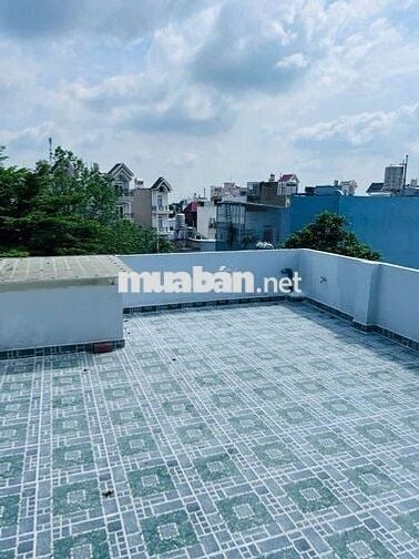 Nhà phố 4,2m Nở Hậu 5,2m x 17m. Đúc 3 lầu 1/ Hẻm nhựa 7m Hiệp Thành 07