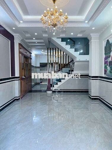 Nhà phố 4,2m Nở Hậu 5,2m x 17m. Đúc 3 lầu 1/ Hẻm nhựa 7m Hiệp Thành 07
