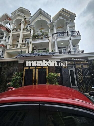 Nhà phố 4,2m Nở Hậu 5,2m x 17m. Đúc 3 lầu 1/ Hẻm nhựa 7m Hiệp Thành 07