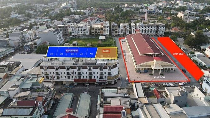 NHÀ GÓC HƠN 13M MẶT TIỀN CHỢ BÁCH HOÁ TỔNG HỢP - CHỢ CÁI VỒN, VĨNH LON