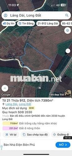 Bán đất 2 tỉ/sào CHÍNH CHỦ - Xã Láng dài - Bà Rịa Vũng Tàu