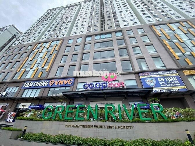 Bán căn hộ tầng trệt tại green river quận 8 (1 trệt 1 lầu) có sổ hồng.