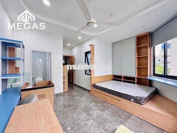 Căn StudiO Ban Công Full Nội thất có máy giăặt riêng