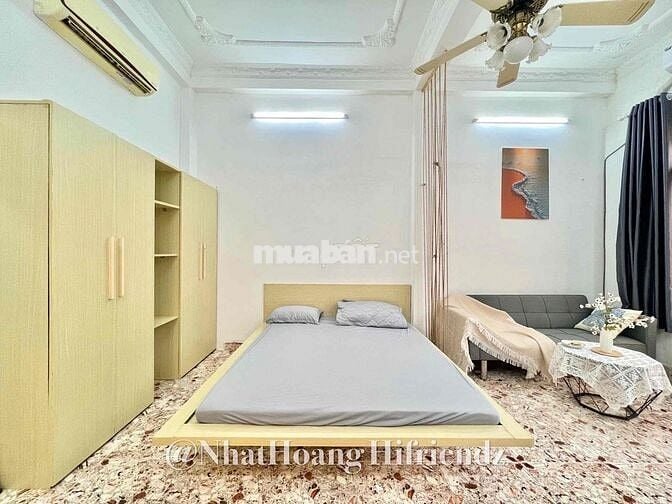 Căn Hộ Studio Bancol Máy Giặt Riêng Full NT Rộng 35m2 Ngay Cao Thắng