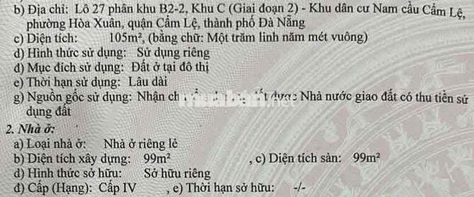 🏡 BÁN NHÀ CẤP 4 – HOÀNG THỊ ÁI, HOÀ XUÂN 🏡  📍 Vị trí đắc địa: 	•	Ngay