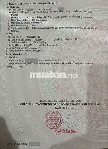 Đất mặt tiền đường Đông An phường Tân Đông Hiệp Tp Dĩ An
