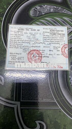 Ford Focus 1.8 AT 2009 Màu Vàng, 2 Chỗ