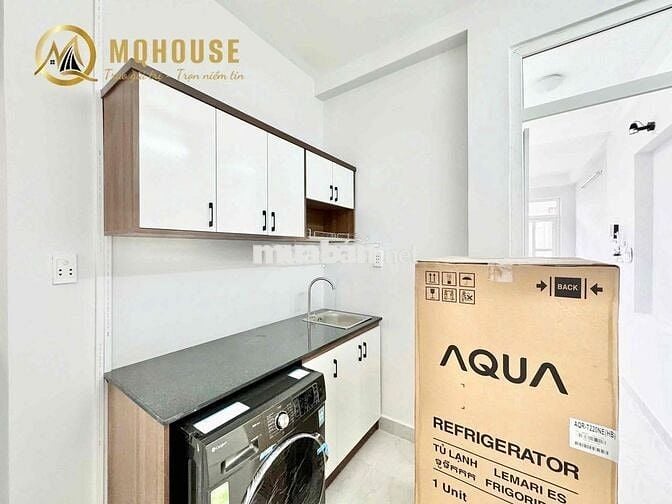 🆙🔑Cho thuê căn 1PN mới 100%, bancol máy giặt riêng, khu ẩm thực PXL
