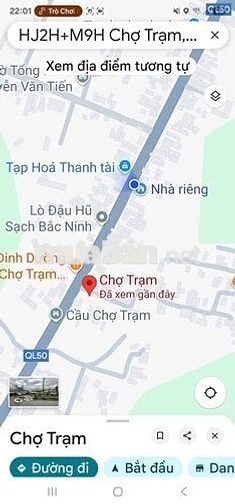 Bán nhà mặt tiền đường QL50, gần chợ, gần trường